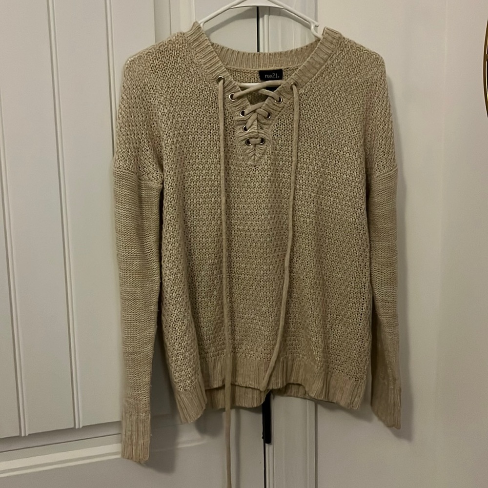Rue 21 Tan Sweater
